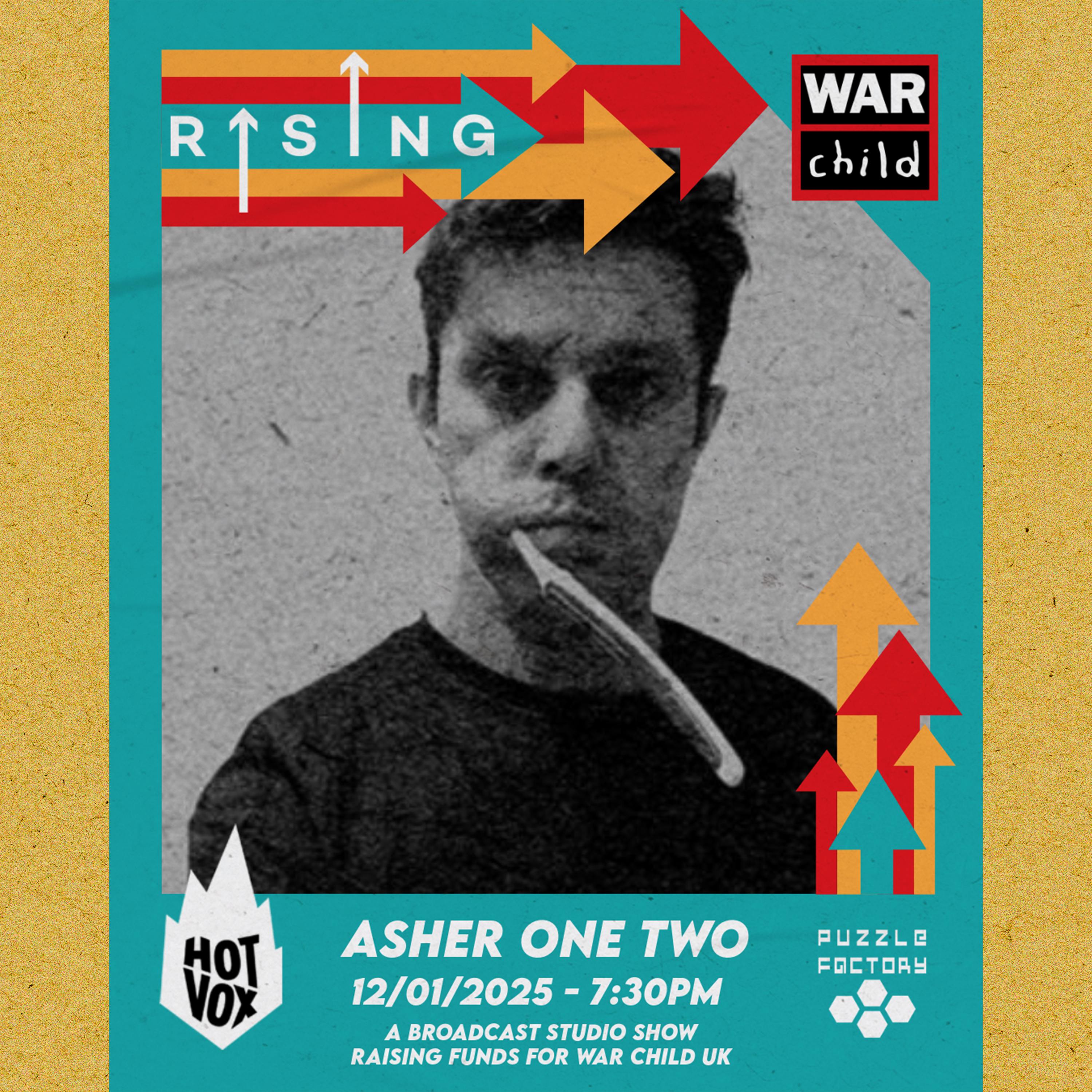 Asher One Two - free online gig - available from 12th Jan